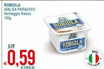 MD Discount Malga Paradiso Robiola 100 G(ml) offerta
