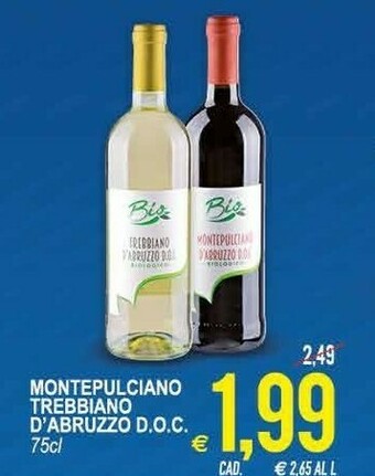 MD Discount Bio Montepulciano Trebbiano D'Abruzzo DOC offerta