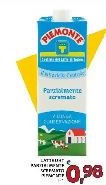 Mercatò Centrale del latte di torino Latte Uht Parzialmente Scremato Piemonte It1 offerta