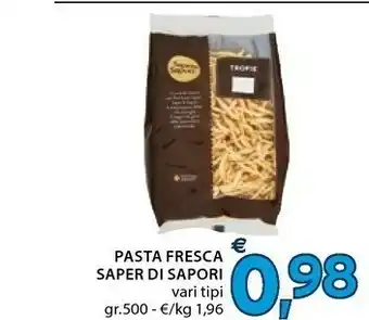 Mercatò Sapori Pasta Fresca Saper Di Vari Tipi Gr500 offerta