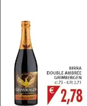 Mercatò Birra Double Ambre Grimbergen Cl75 offerta