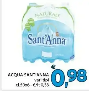 Mercatò Sant'anna Acqua Minerale Naturale offerta