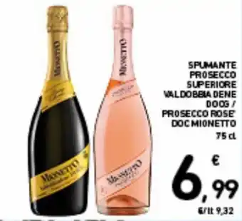 Mionetto Spumante Prosecco Superiore Valdobbia Dene Docg / Prosecco Rose' Doc 75 cl