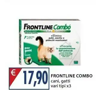 Mercatò Frontline Comb Eino Evien Combo Cani, Gatti Vari Tipi X3 offerta