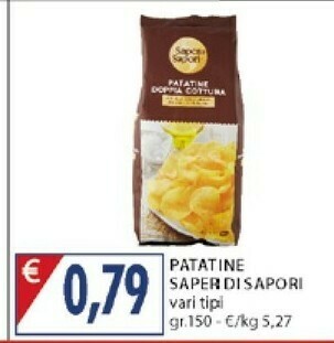 Mercatò Saper Di Sapori - Patatine Doppia Cottura 150 G(ml) offerta