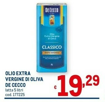 Metro De Cecco Olio Extravergine Di Oliva offerta