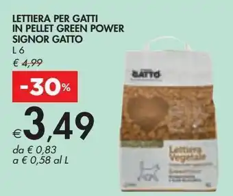 Bennet Lettiera per gatti in pellet green power signor gatto l 6 offerta
