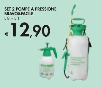 Bennet Set 2 pompe a pressione bravo&facile l8+l1 offerta