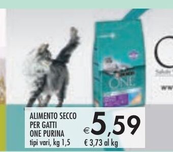 Bennet Alimento secco per gatti one purina tipi vari, kg 1,5 offerta