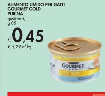 Bennet Alimento umido per gatti gourmet gold purina gusti vari, g 85 offerta