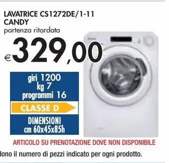 Bennet Lavatrice cs1272de/ 1 -11 candy offerta