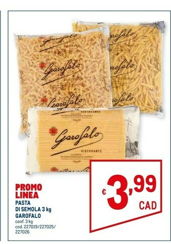 Metro Garofalo Pasta Di Semola offerta