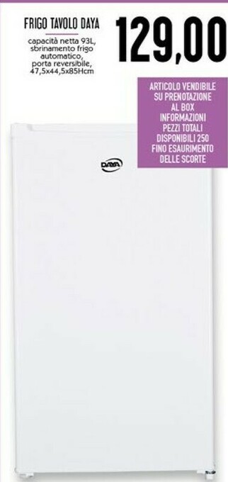 Daya Frigo Tavolo