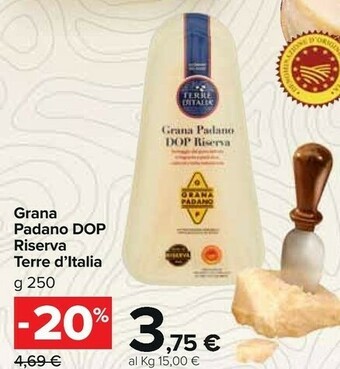 Carrefour Market Grana Padano Formaggio offerta