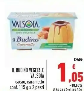 Conad Valsoia Il Budino Cacao 230 G(ml) offerta
