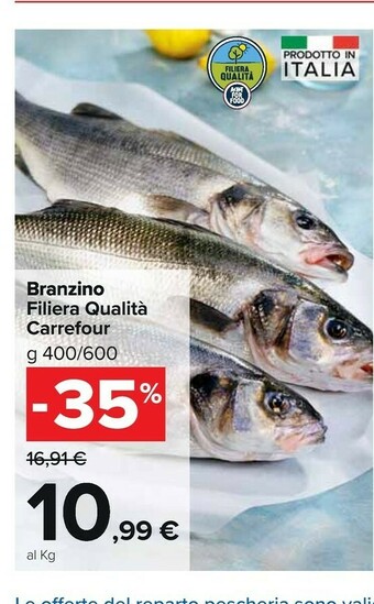 Carrefour Market Branzino offerta