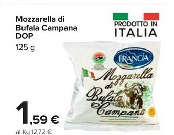 Carrefour Mozzarella di bufala offerta
