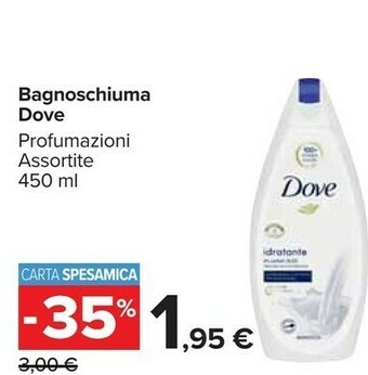 Carrefour Dove Bagnoschiuma offerta