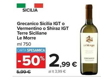Carrefour Terre siciliane Nero d'Avola offerta