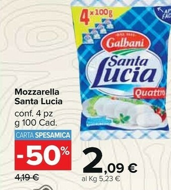 Carrefour Galbani Mozzarella offerta