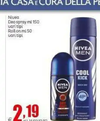 Elite Nivea Deodorante offerta