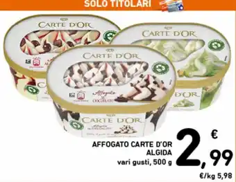 Spazio Conad Algida Carte d'Or Affogato 500 g offerta