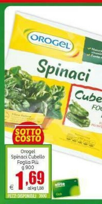 Elite Orogel Spinaci offerta