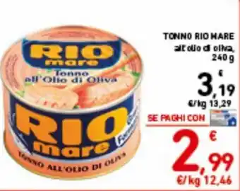 Spazio Conad Rio mare tonno 240 g offerta