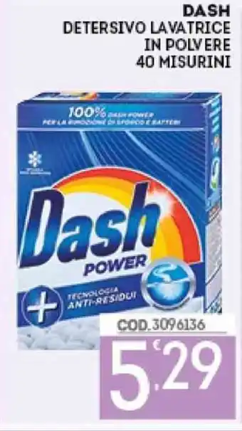 Eurocash Dash Detersivo Lavatrice in Polvere 40 misurini offerta