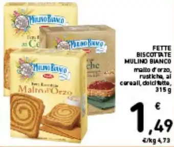 Spazio Conad Barilla Mulino Bianco Fette Biscottate 315 g offerta