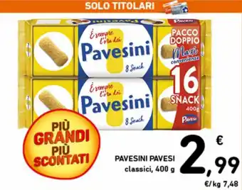 Spazio Conad Pavesi Pavesini classici, 400 g offerta