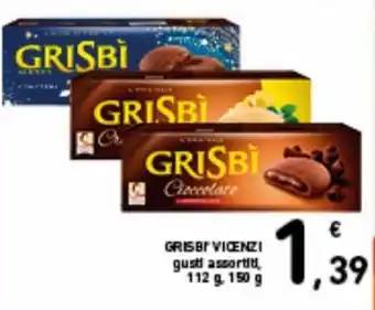 Spazio Conad Grisbì Vicenzi 112 g, 150 g offerta