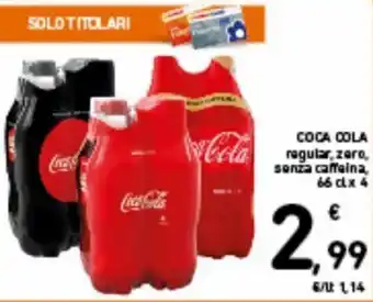 Spazio Conad Coca Cola 66 cl x 4 offerta