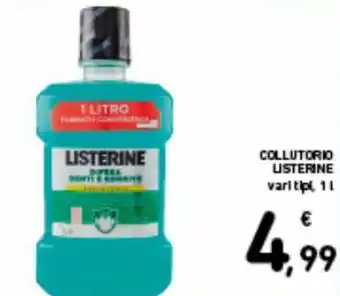 Spazio Conad Listerine Collutorio 1 L offerta