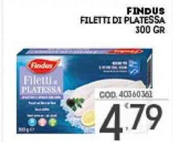 Eurocash Findus Filetti di Platessa 300 gr offerta