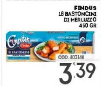 Eurocash Findus 18 Bastoncini di Merluzzo 450 gr offerta