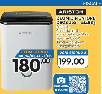 Orizzonte Ariston Deumidificatore offerta