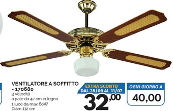Orizzonte Ventilatore offerta