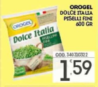 Eurocash Orogel Dolce Italia Piselli Fini 600 gr offerta