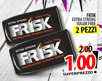 Il Genio Supermercato Frisk Extra Strong Sugar Free 2 pezzi offerta