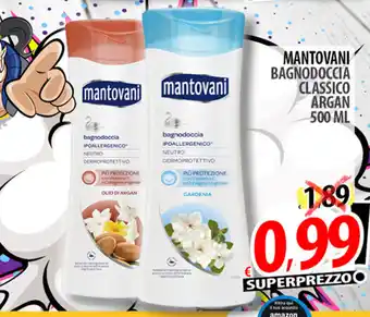 Il Genio Supermercato Mantovani Bagnodoccia Classico Argan 500 ml offerta