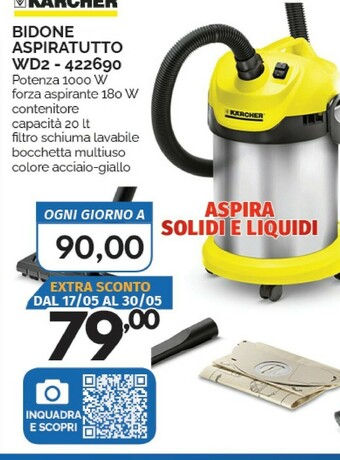 Orizzonte Bidone aspiratutto offerta