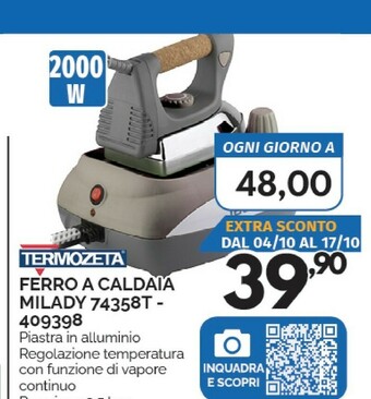 Orizzonte Termozeta Ferro da stiro con caldaia offerta