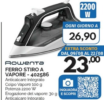 Orizzonte Rowenta Ferro da stiro offerta