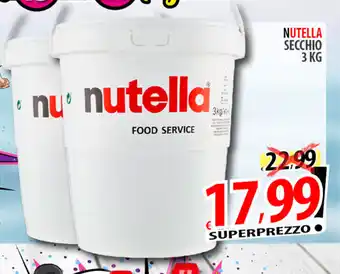 Il Genio Supermercato Nutella Secchio 3 kg offerta