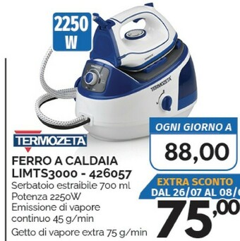 Orizzonte Termozeta Ferro da stiro con caldaia offerta