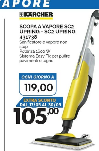 Orizzonte Scopa a vapore offerta