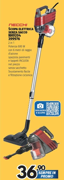 Orizzonte Necchi Scopa elettrica offerta