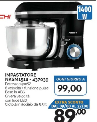 Orizzonte Necchi Impastatrice offerta