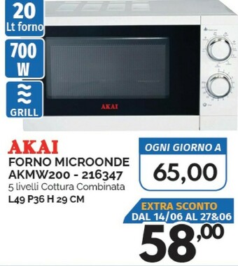 Orizzonte Akai Microonde offerta